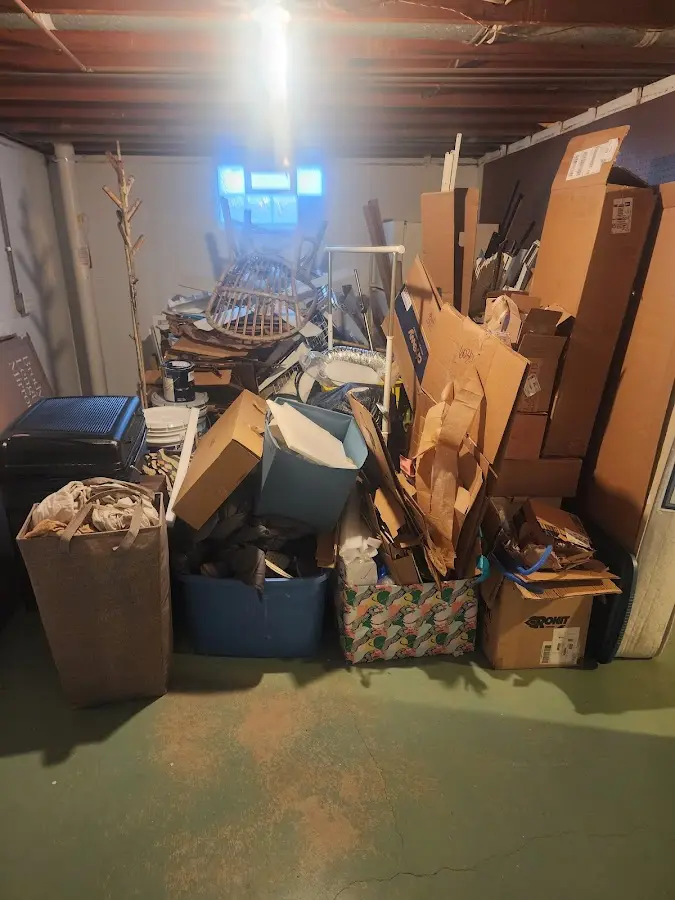 Roll-off dumpster container at job site for Construction Dumpster Rental in North Elba